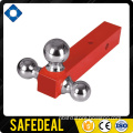Red Powder Coated Triple Trailer Hitch Ball Mount